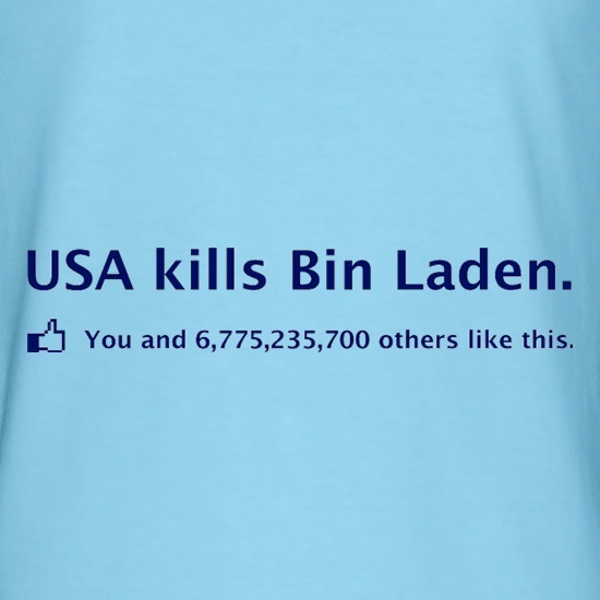 Bin Laden Facebook t-shirts